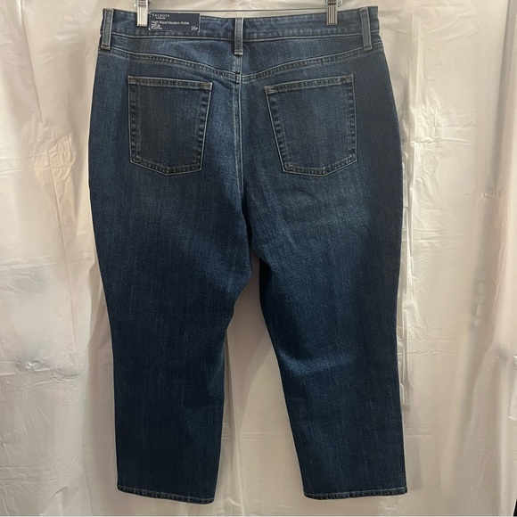 TALBOTS JEANS, Size 16P, Flawless High Waist Modern Ankle Denim Jeans, NEW. - Picture 7 of 12